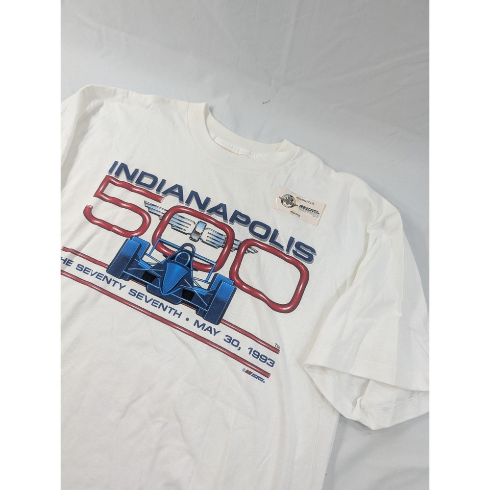 1993 Vintage Indy 500 Tee Mens XXL Dead Stock Indianapolis Single Stitch USA New